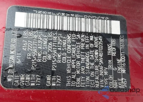 2011 Nissan Juke S z USA, uszkodzony, nr VIN JN8AF5MV4BT023549